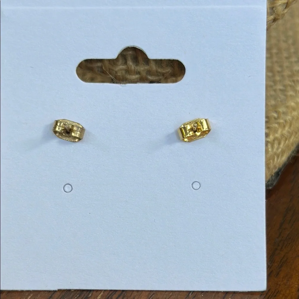 Children's Small 14K Gold Heart Stud Earrings